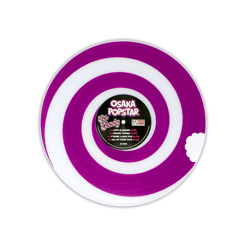 Osaka Popstar Ear Candy vinyle magenta swirl 45T