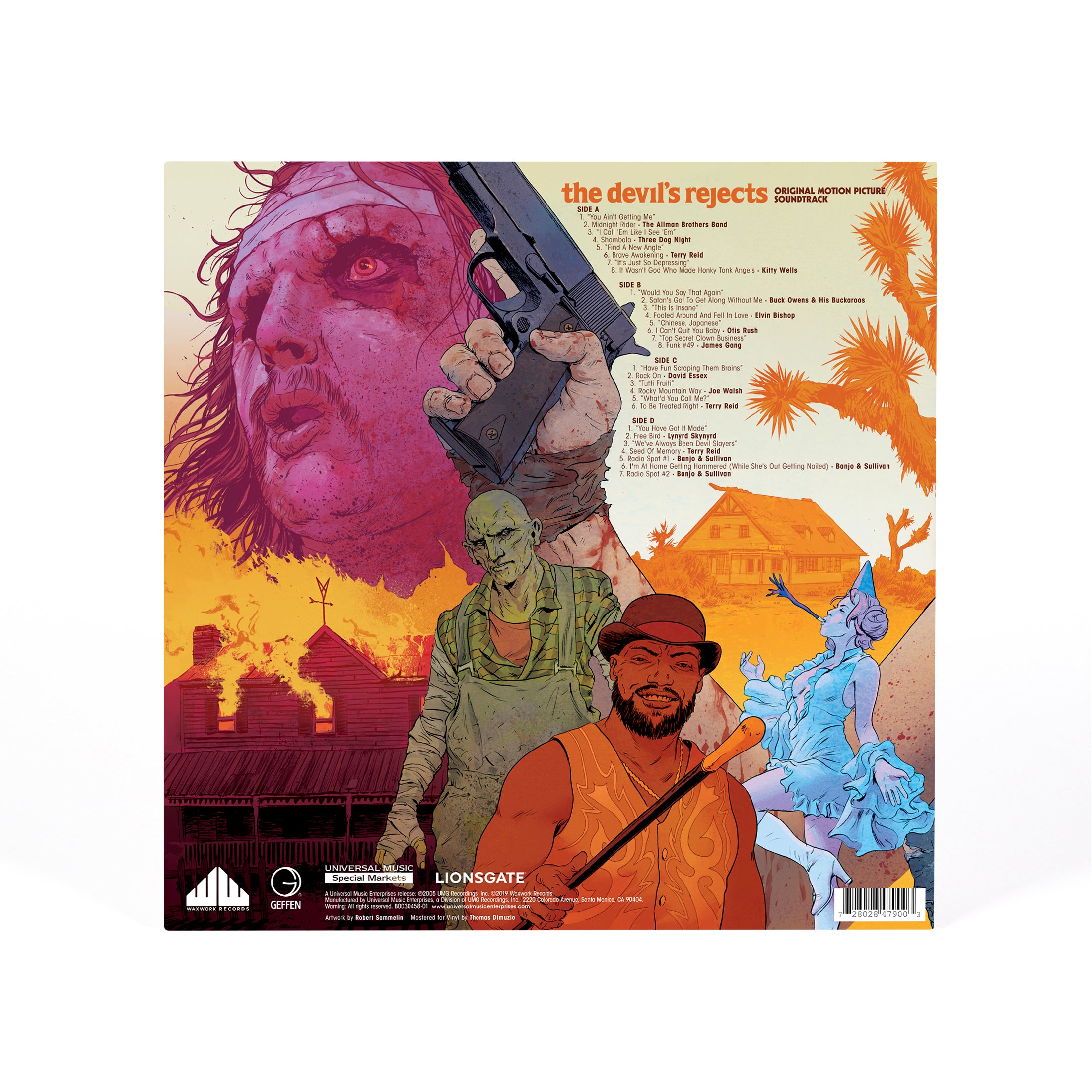 Waxwork Records The Devil’s Rejects vinyle 2LP splatter