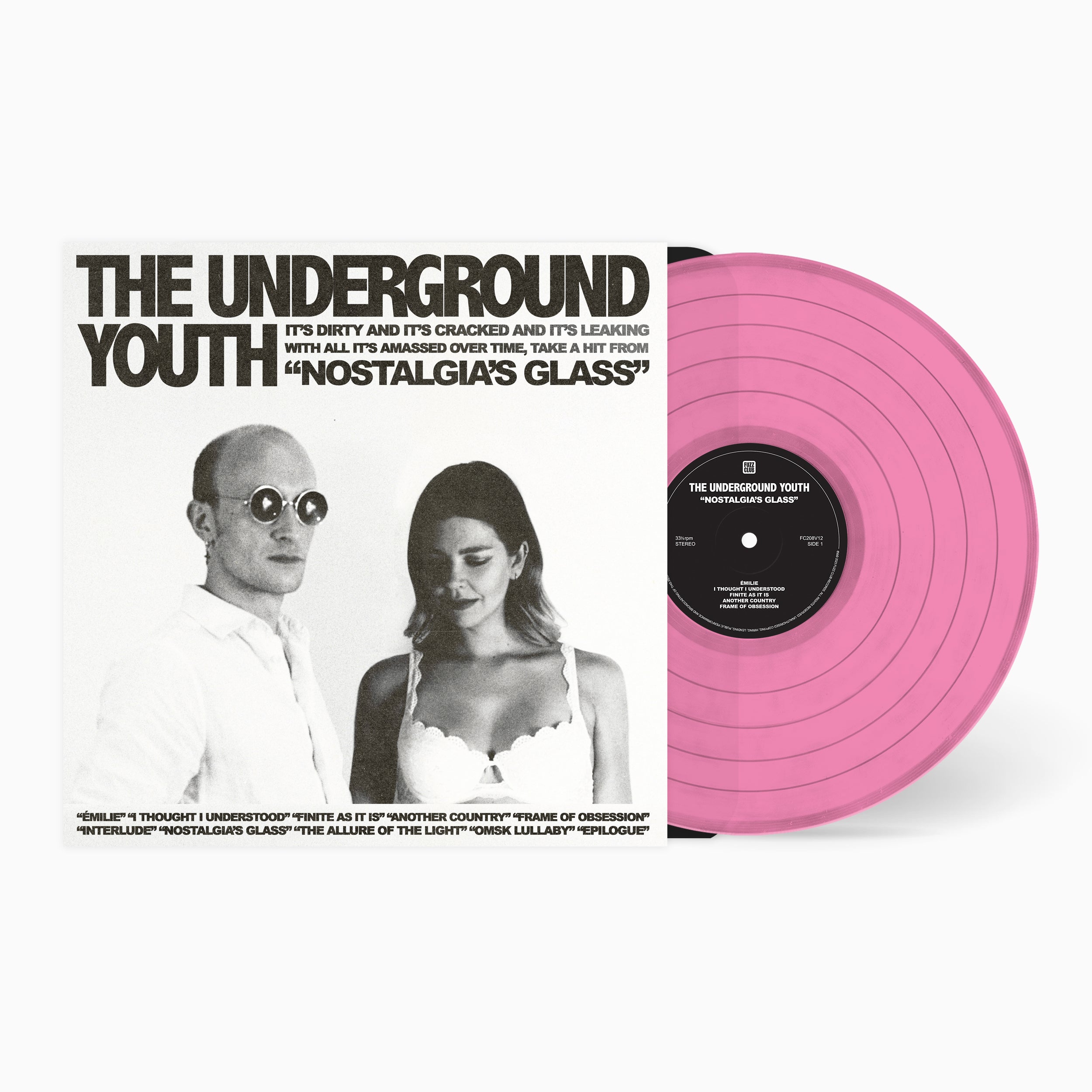 The Underground Youth Nostalgia's Glass vinyle bleu post-punk