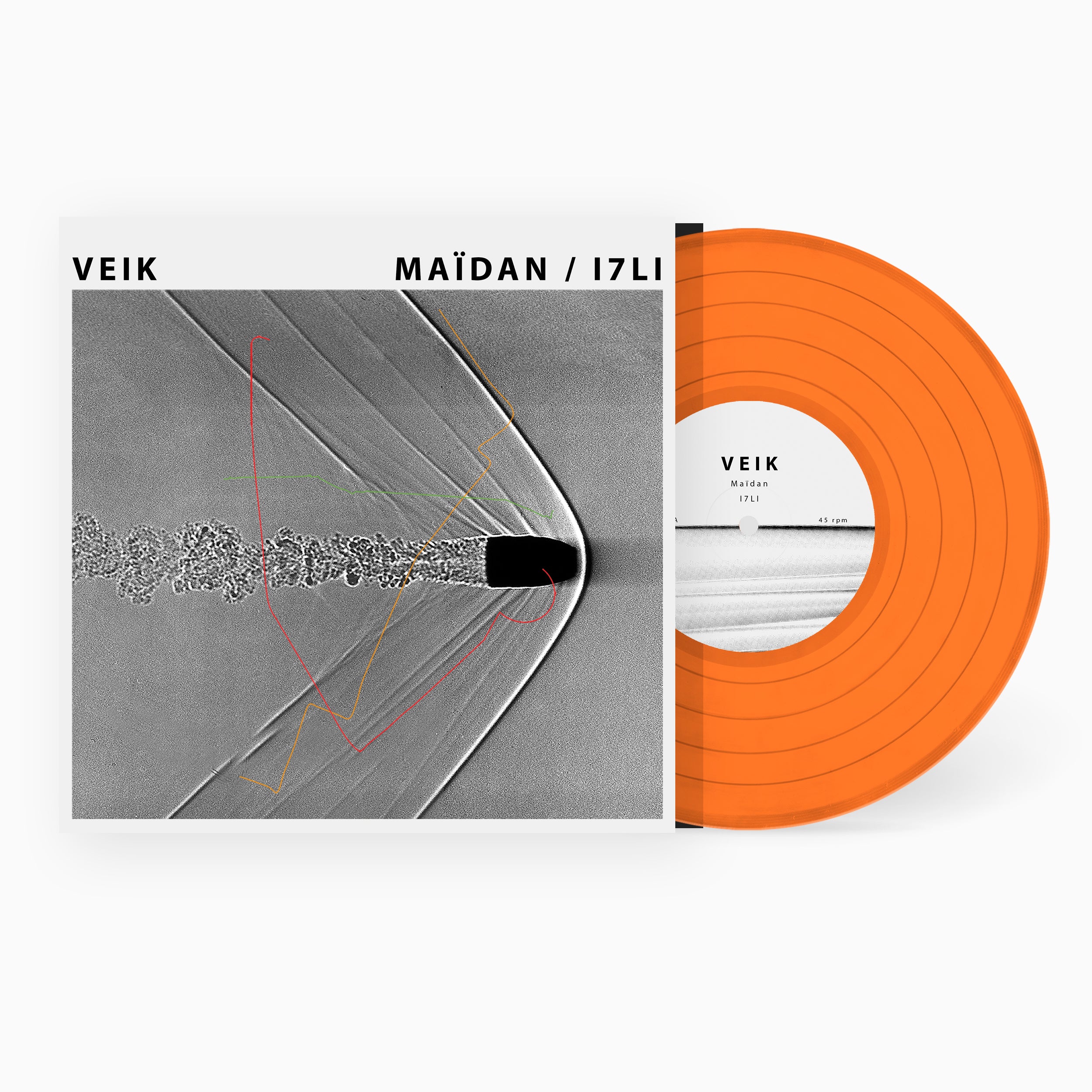 Veik Maïdan I7LI vinyle 10" orange transparent