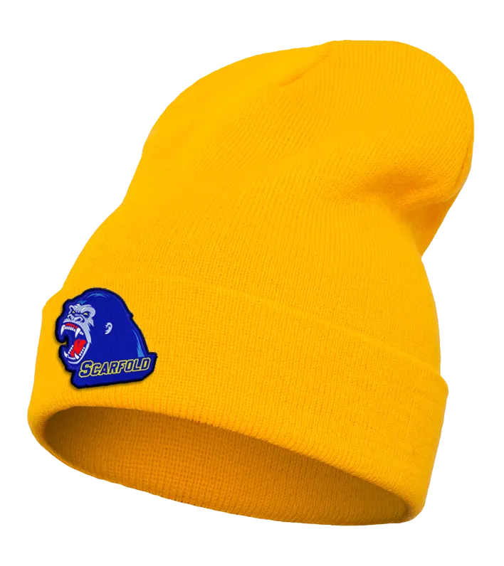 Scarfold Beanie bonnet jaune logo hiver