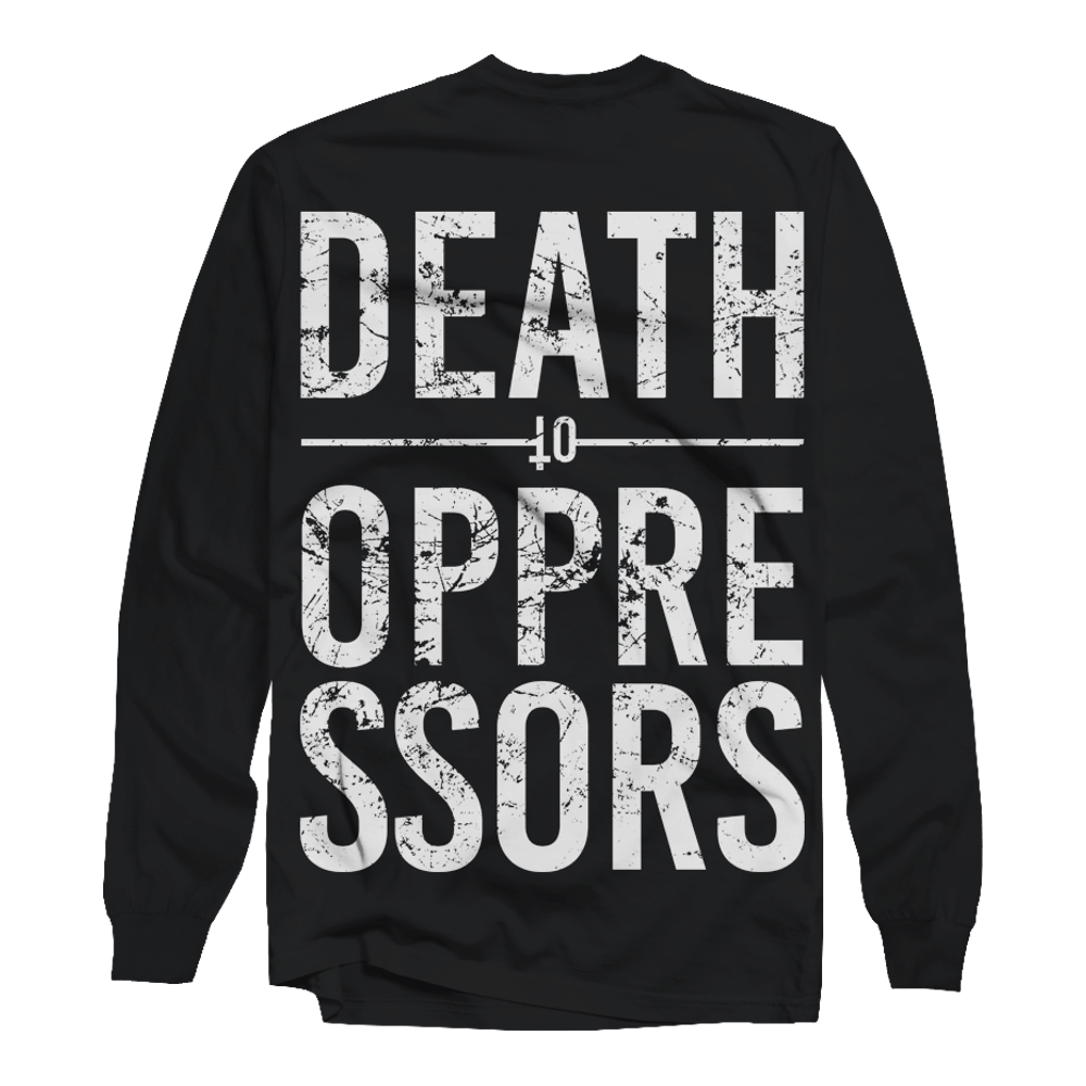 Get The Shot Death To Oppressors sweat manches longues noir