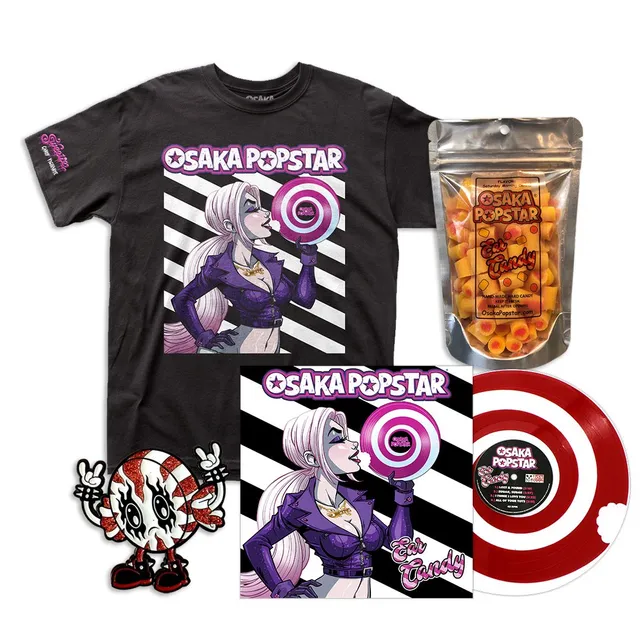Demented Punk Osaka Popstar Ear Candy bundle vinyle rouge