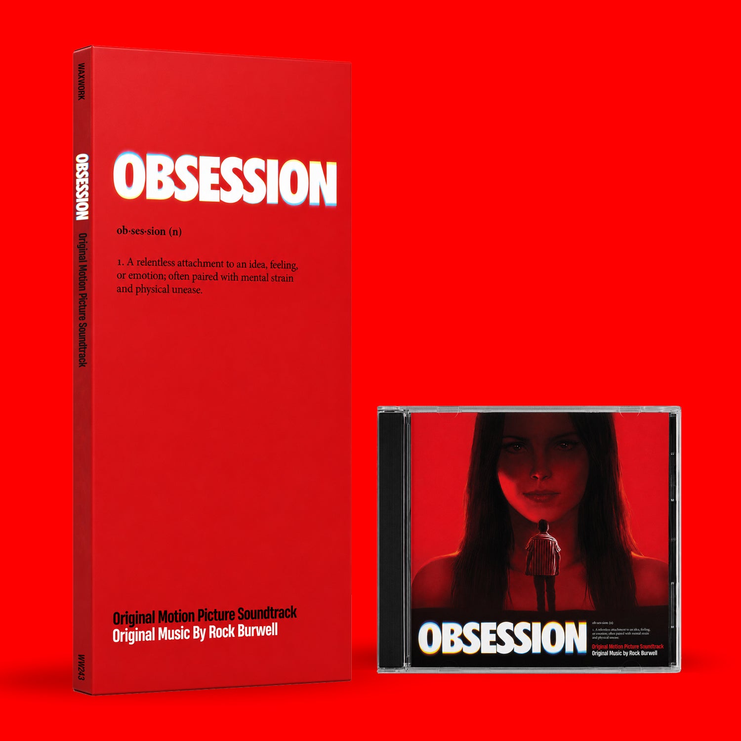 Waxwork Records Obsession vinyle rouge nacré bande originale