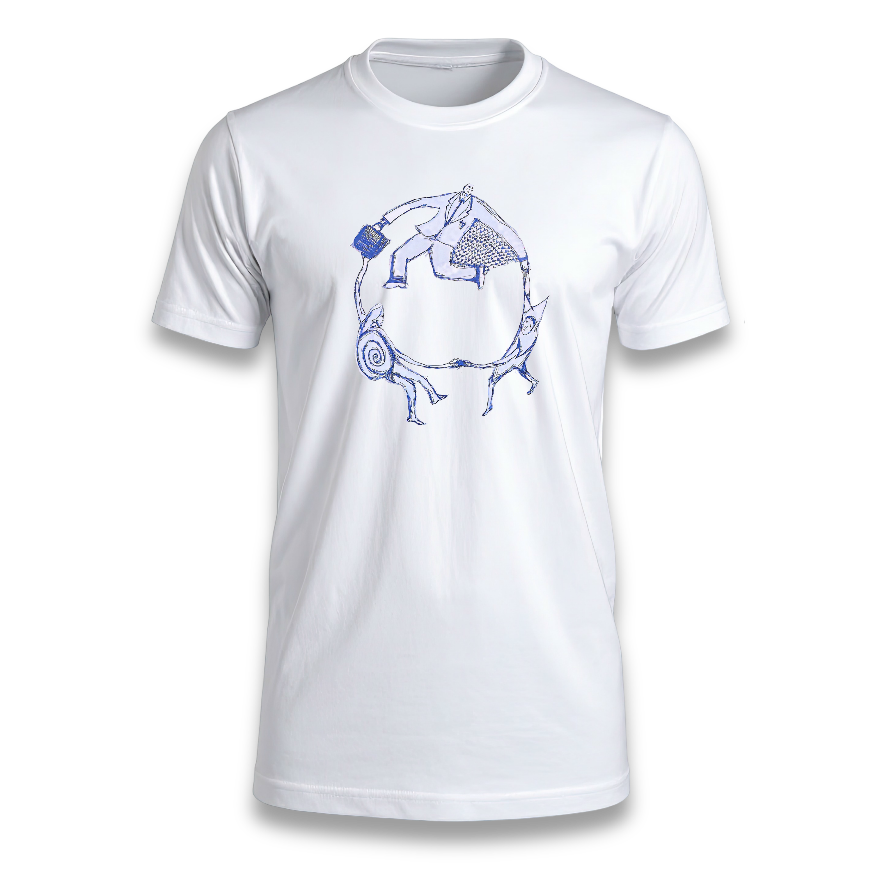 jo from school Grace Flair and Distance t-shirt blanc