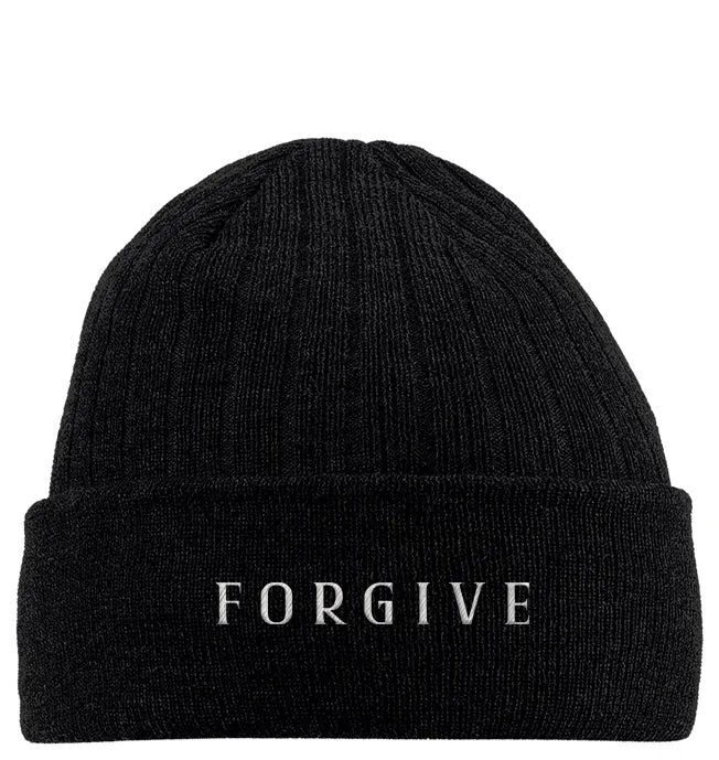 Forgive Logo Bonnet noir brodé