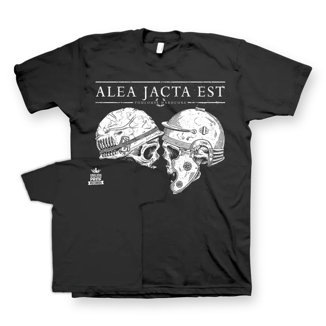 Alea Jacta Est Skull T-shirt noir coton bio