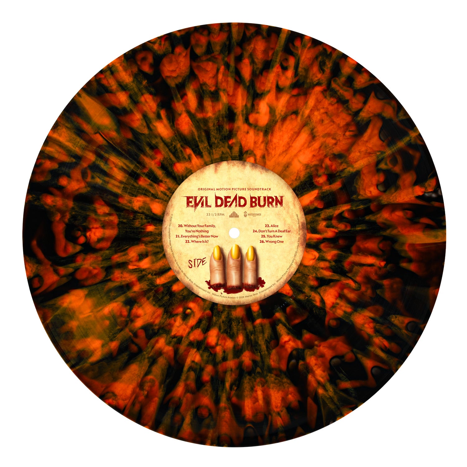 Waxwork Records Evil Dead Burn vinyle double BO préco