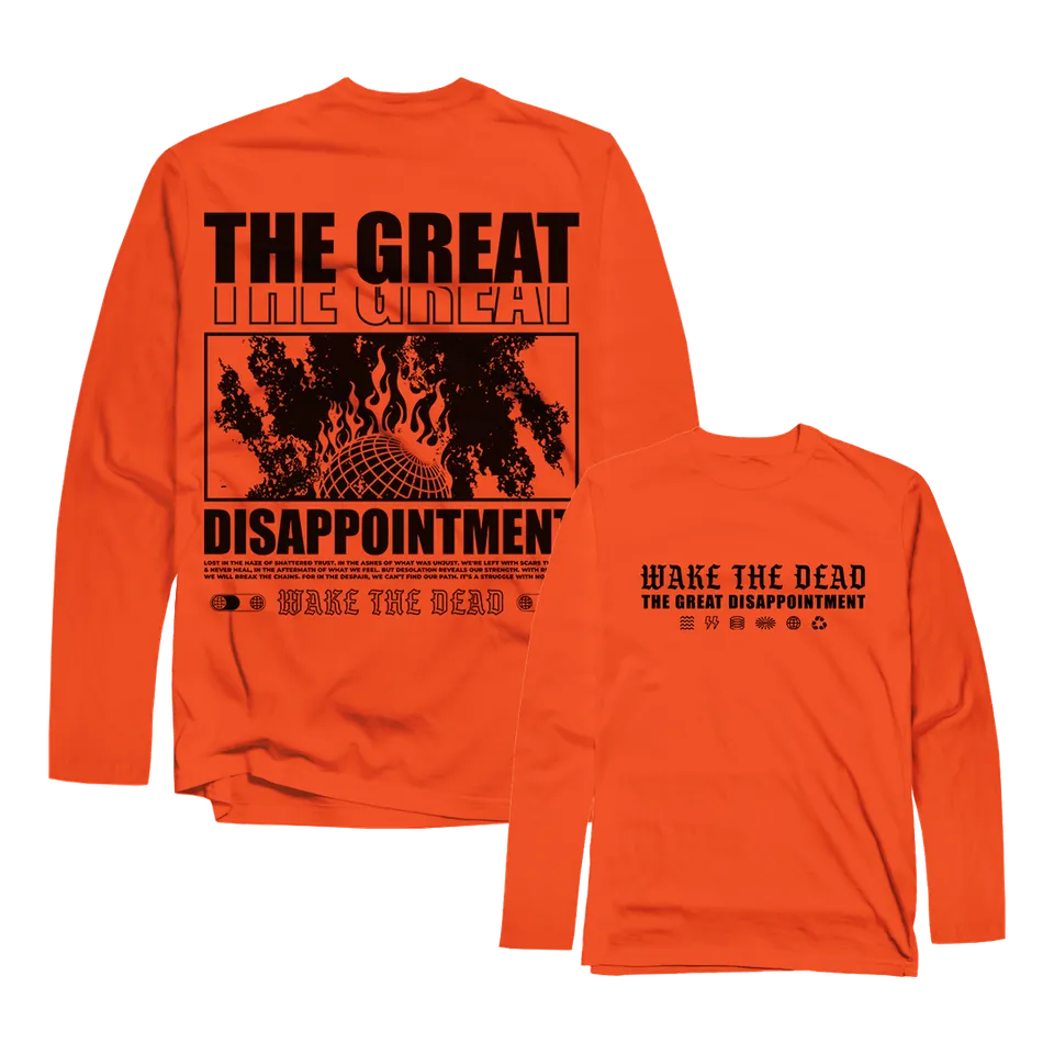 Wake The Dead The Great Disappointment longsleeve orange