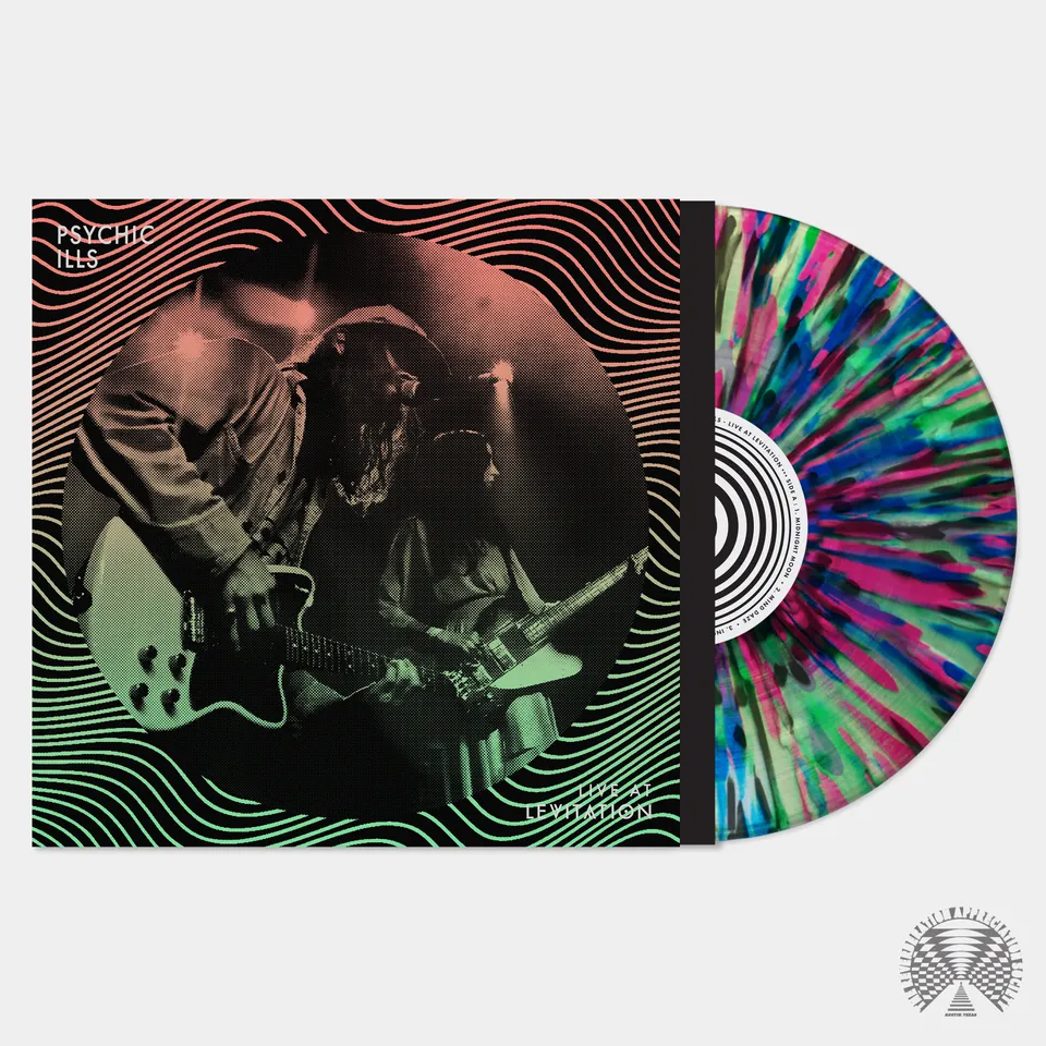 Psychic Ills Live At Levitation vinyle splatter coke bottle