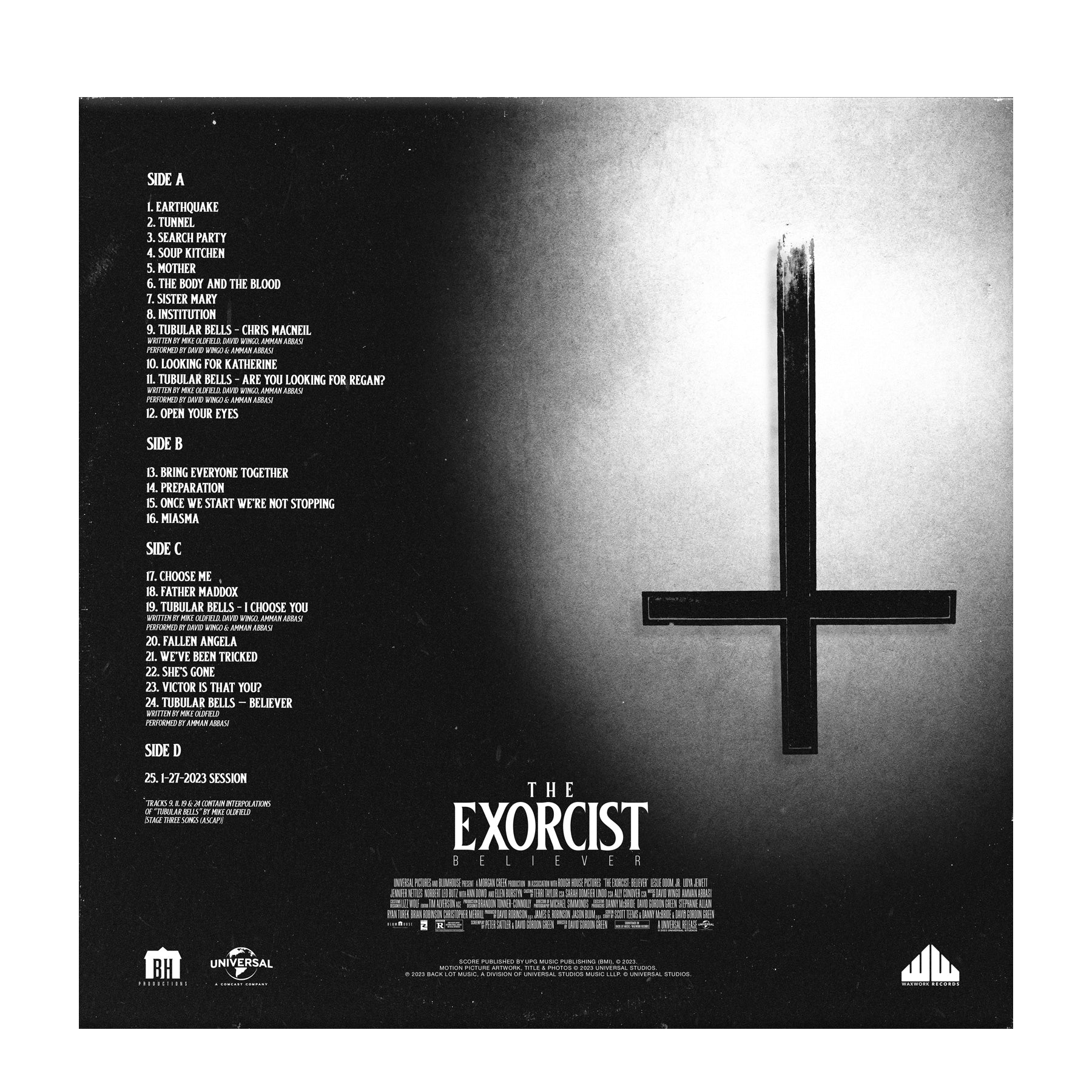 Waxwork Records Exorcist Believer vinyle BO horreur