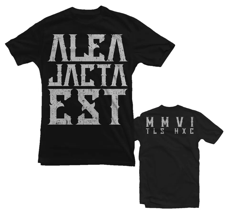 Alea Jacta Est T-shirt noir coton bio taille M