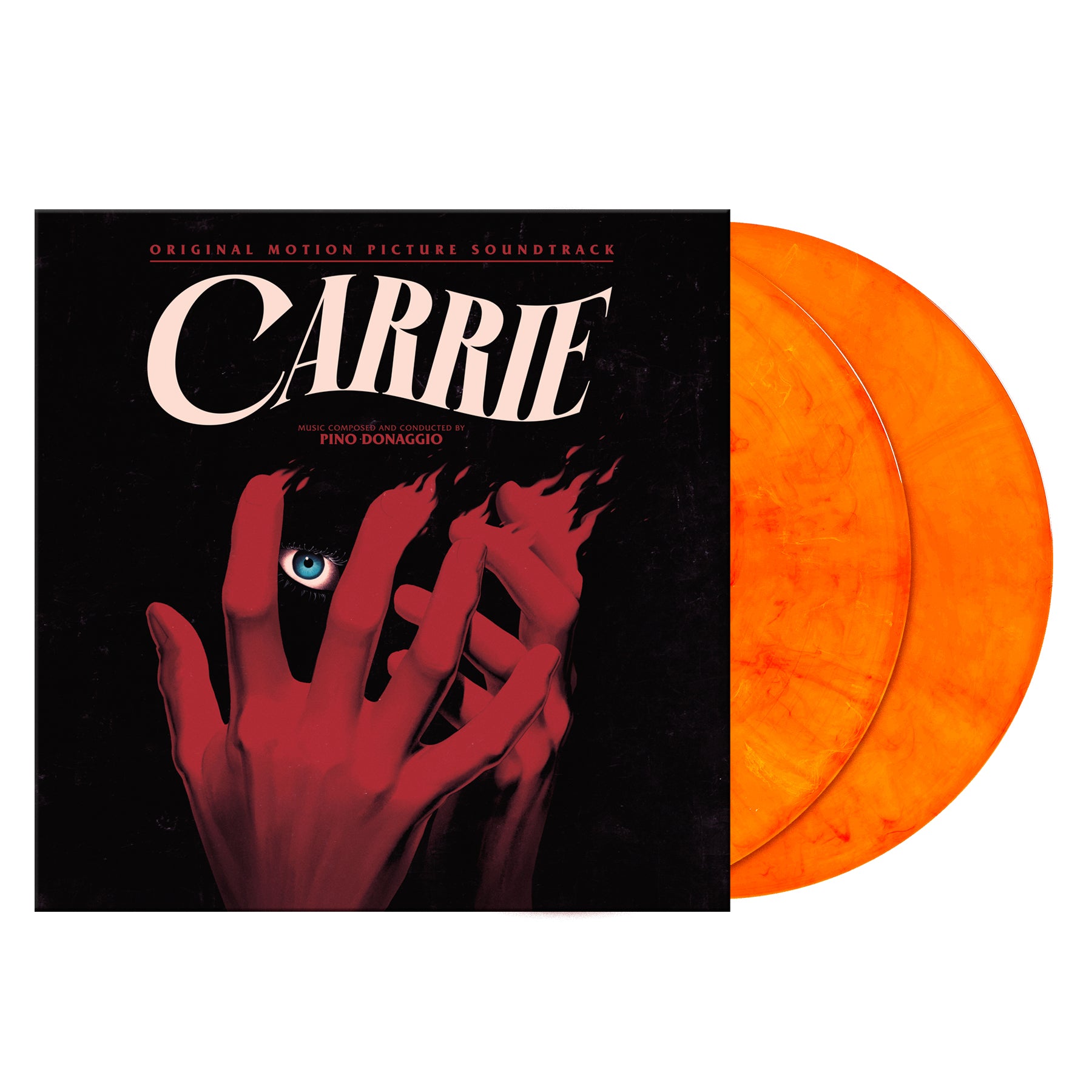 Waxwork Records Carrie vinyle double LP rouge orange
