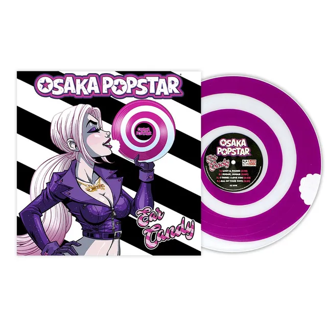 Osaka Popstar Ear Candy vinyle magenta swirl 45T