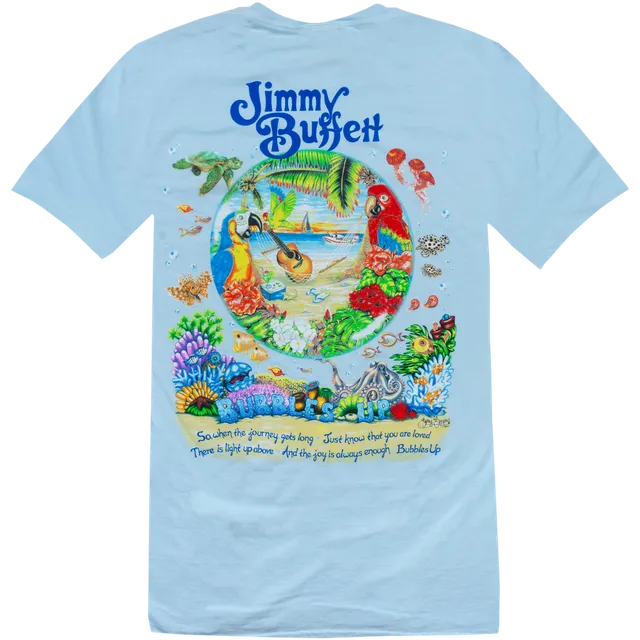 Jimmy Buffett Equal Strain on All Parts t-shirt chambray