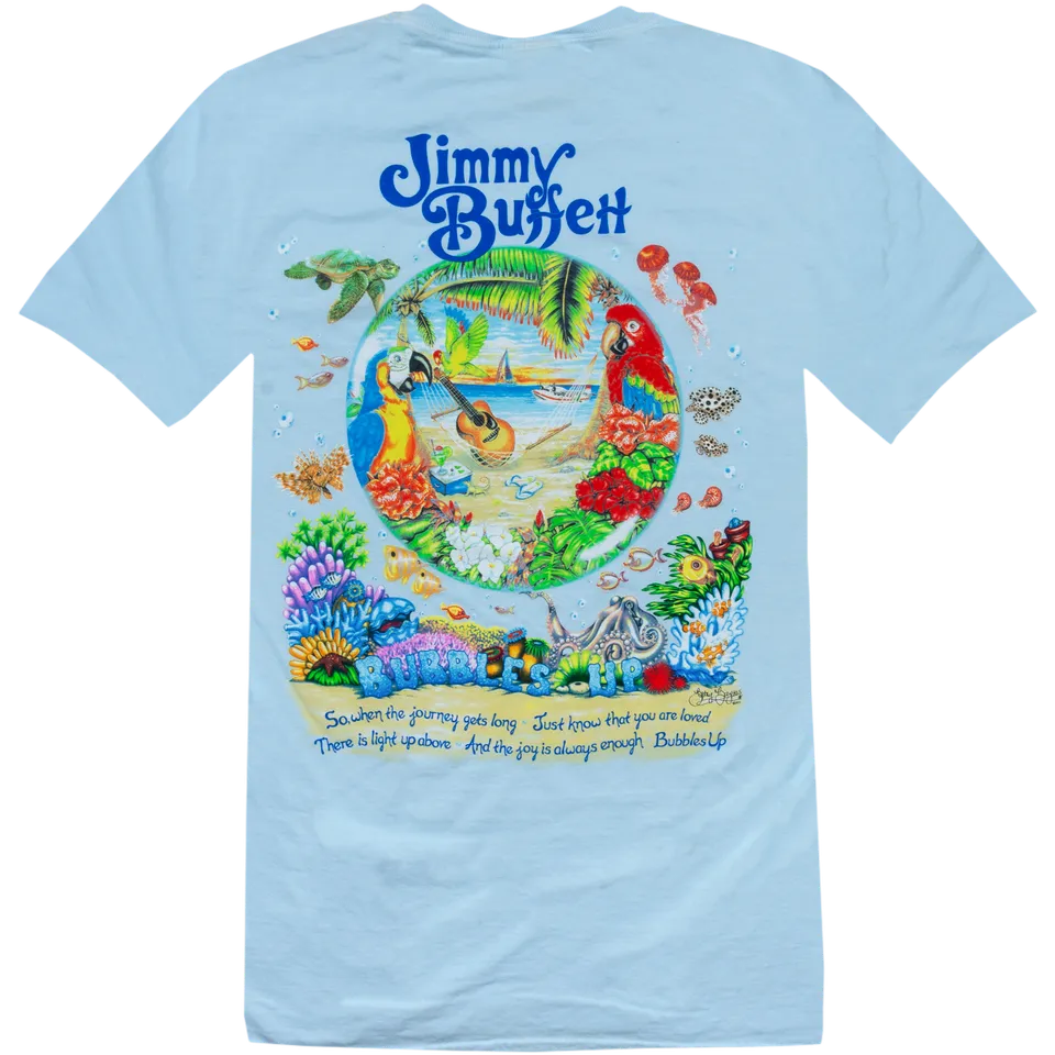 Jimmy Buffett Equal Strain on All Parts t-shirt chambray