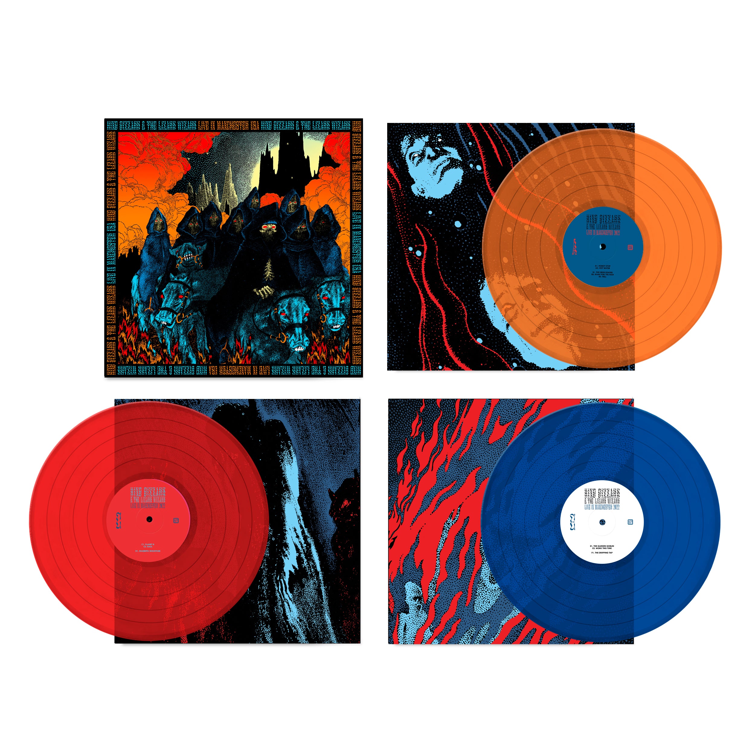 King Gizzard Live In Manchester coffret 3LP couleur