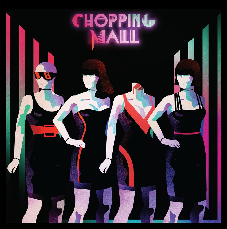 Waxwork Records Chopping Mall vinyle rose split splatter