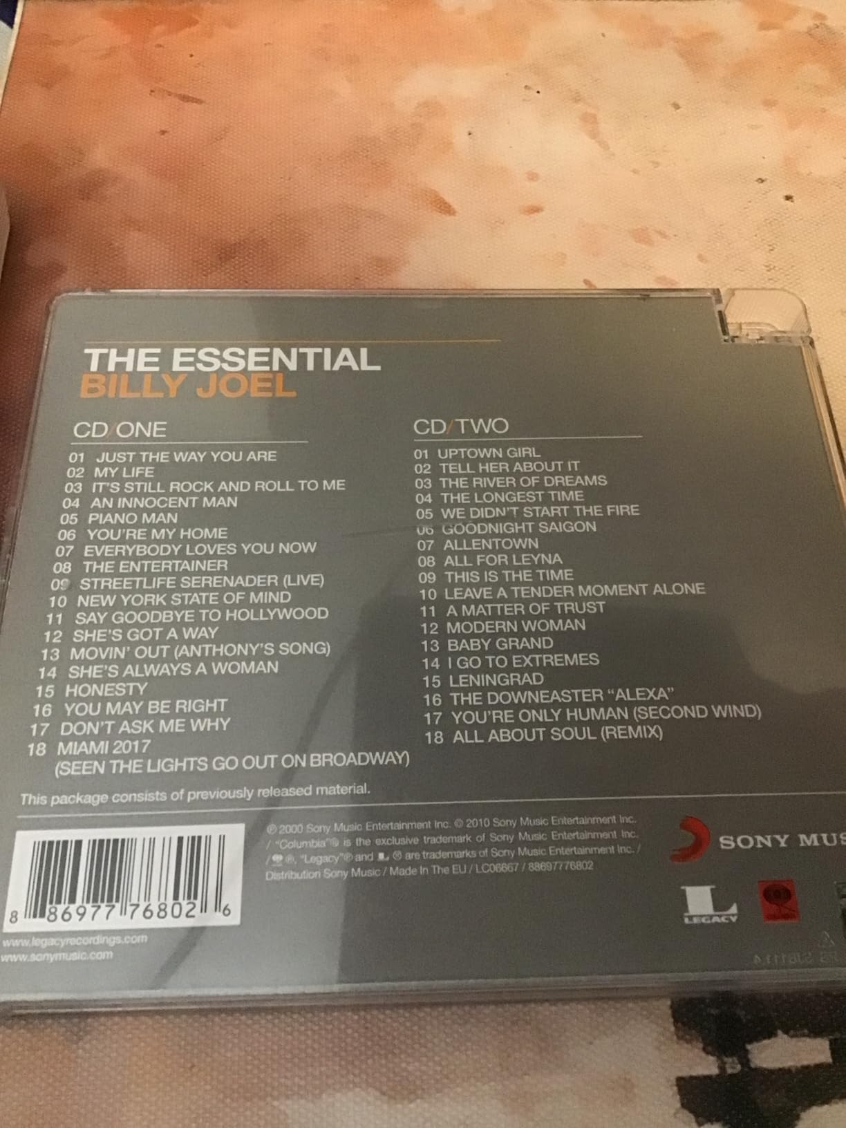 Billy Joel Essential CD Sony Gold Series import best of