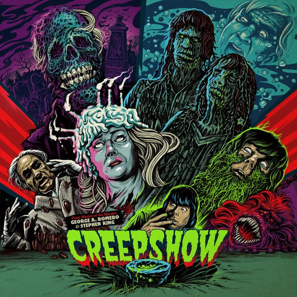 Waxwork Records Creepshow vinyle Meteor Green Blood Red