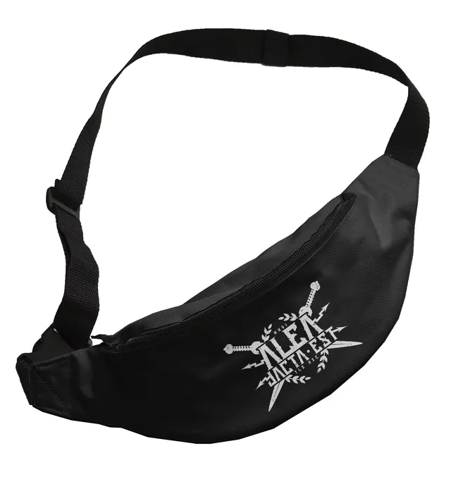 Alea Jacta Est sac banane noire logo blanc