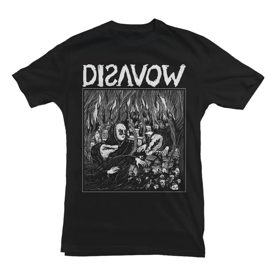 Disavow Cover T-shirt noir coton Earth Positive