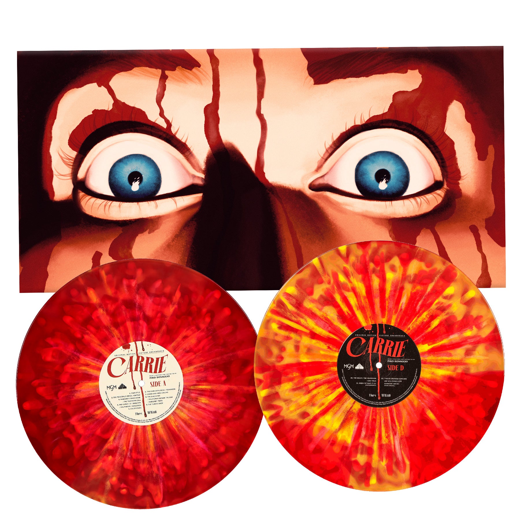 Waxwork Records Carrie vinyle double LP Prom Fire