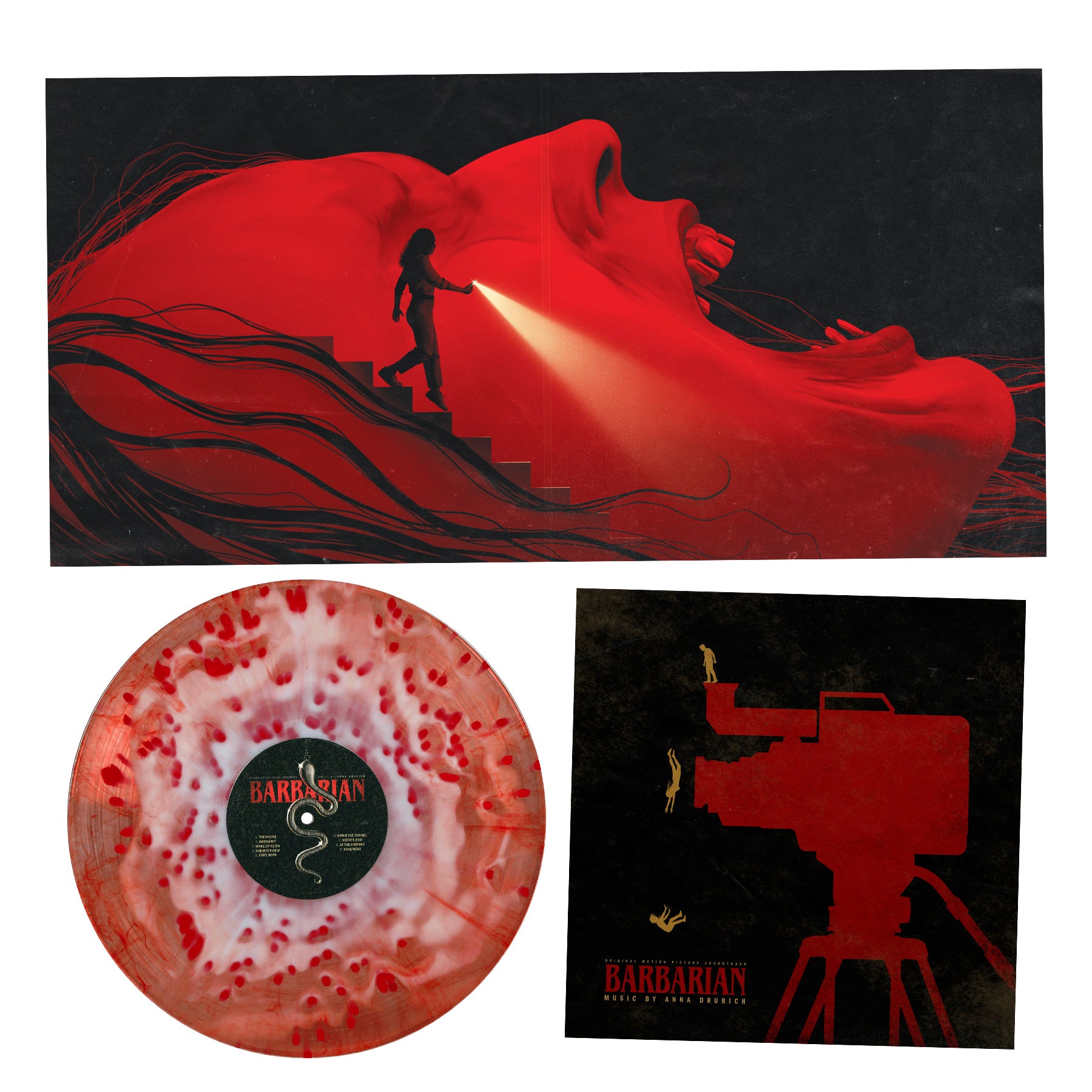 Waxwork Records Barbarian vinyle LP splatter BO