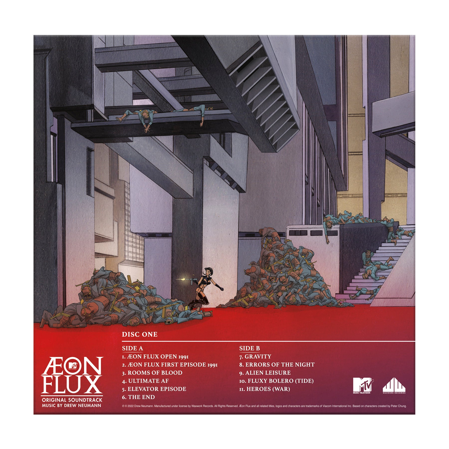 Waxwork Aeon Flux vinyle coffret série originale Neumann