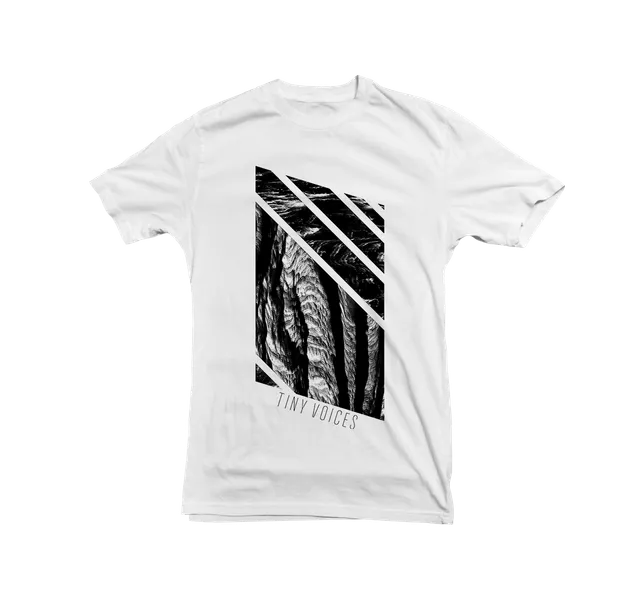 Tiny Voices Erosion Quadrangle T-shirt blanc bio
