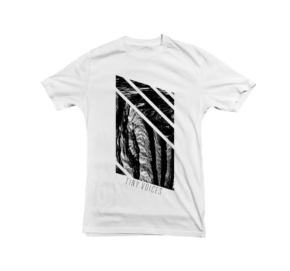 Tiny Voices Erosion Quadrangle T-shirt blanc bio