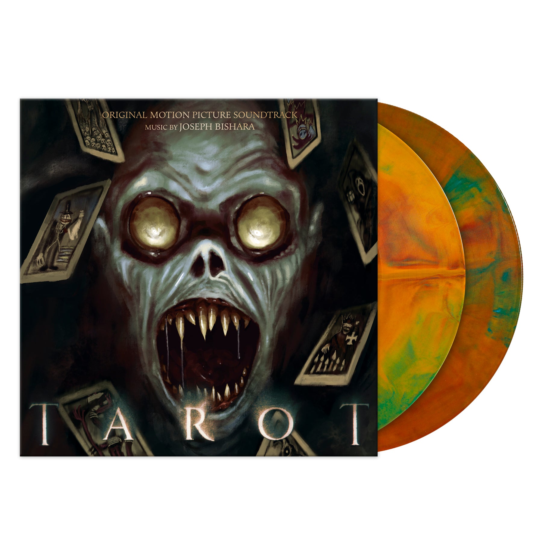 Waxwork Records Tarot vinyle 2LP 3 couleurs carte tarot