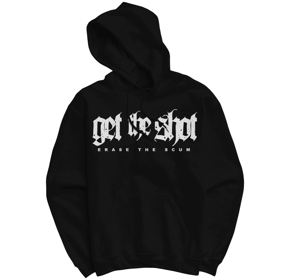 Useless Pride Get The Shot Erase The Scum hoodie noir
