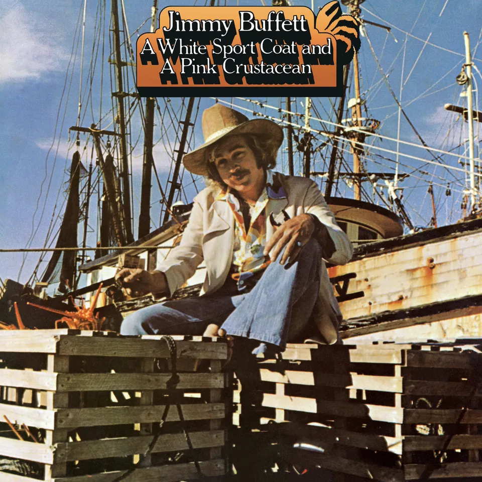 Jimmy Buffett A White Sport Coat Pink Crustacean vinyle orange