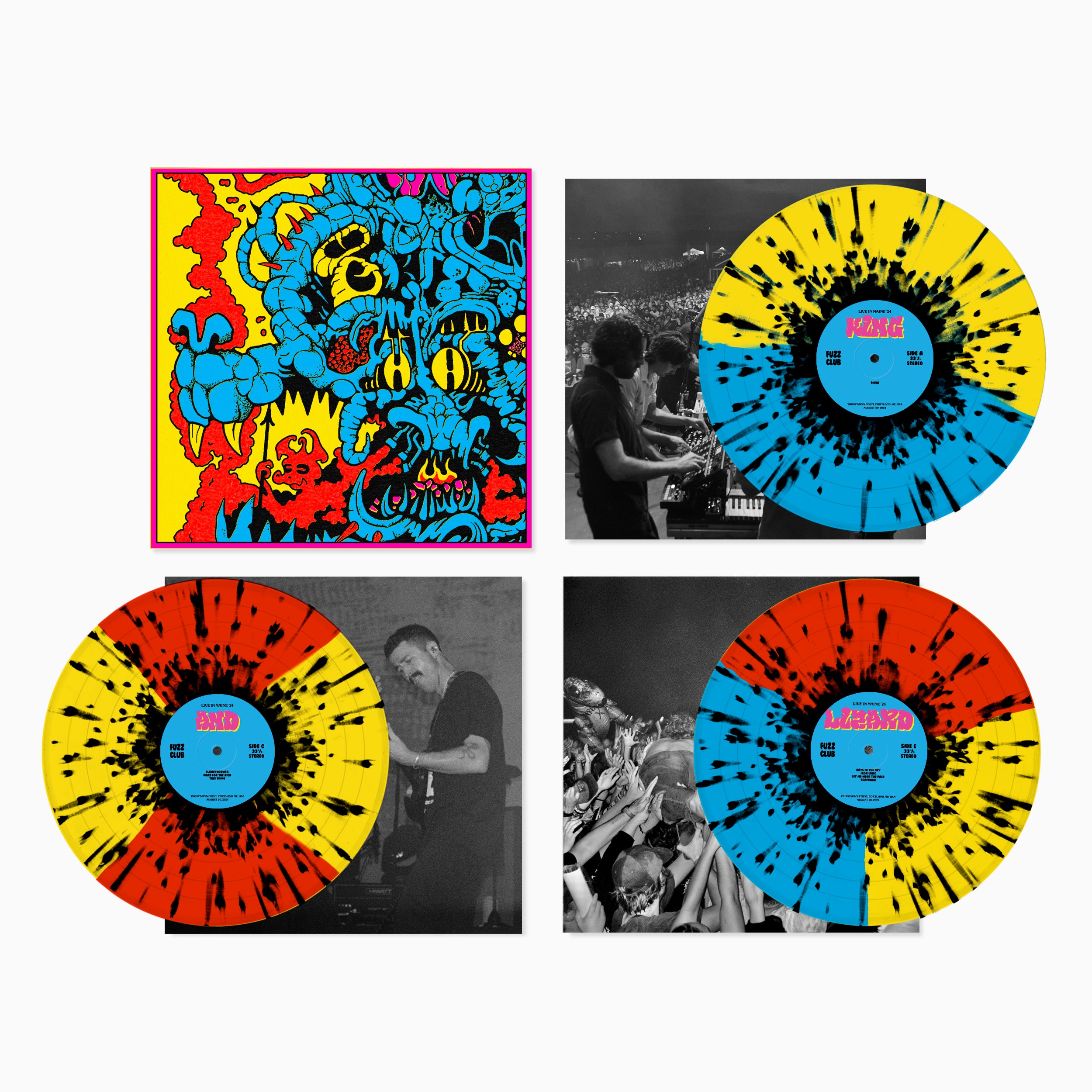King Gizzard Live In Maine 24 coffret 3LP couleur