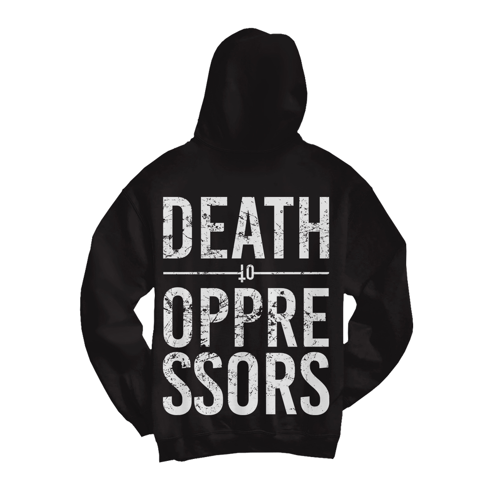 Get The Shot Death To Oppressors Hoodie zip noir