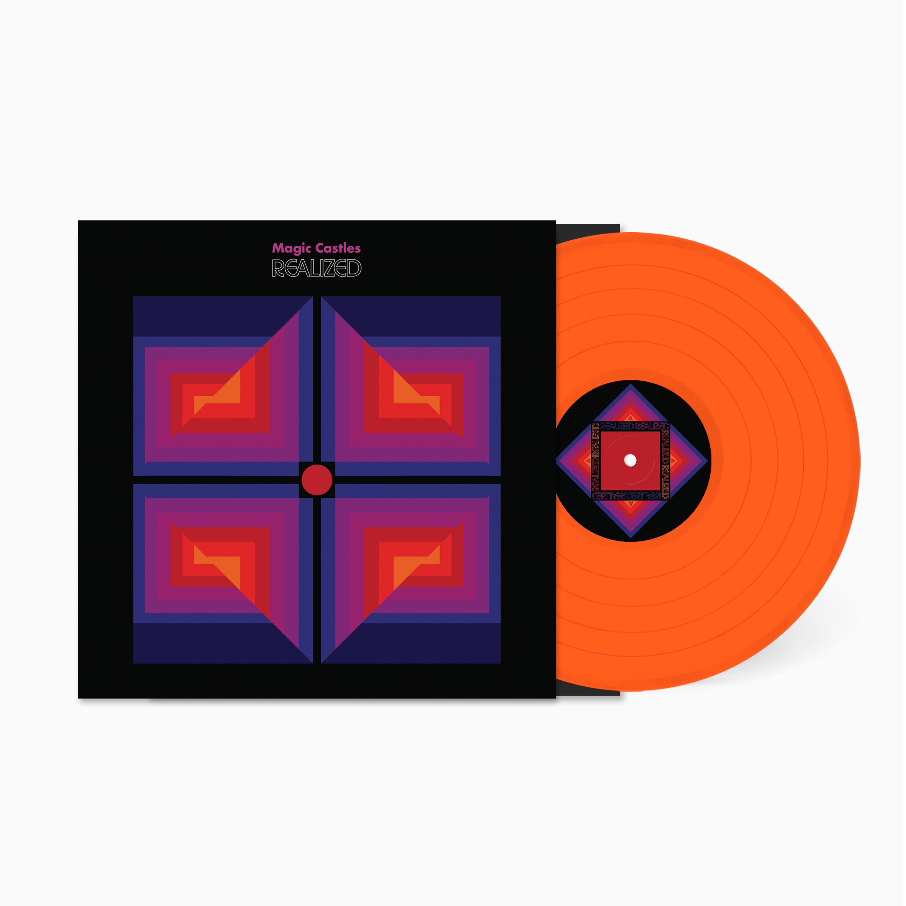Magic Castles Realized vinyle LP orange néon
