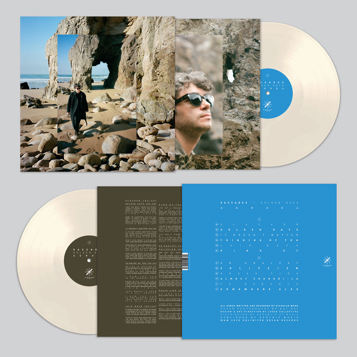 Saccades Golden Days vinyle bone colour LP