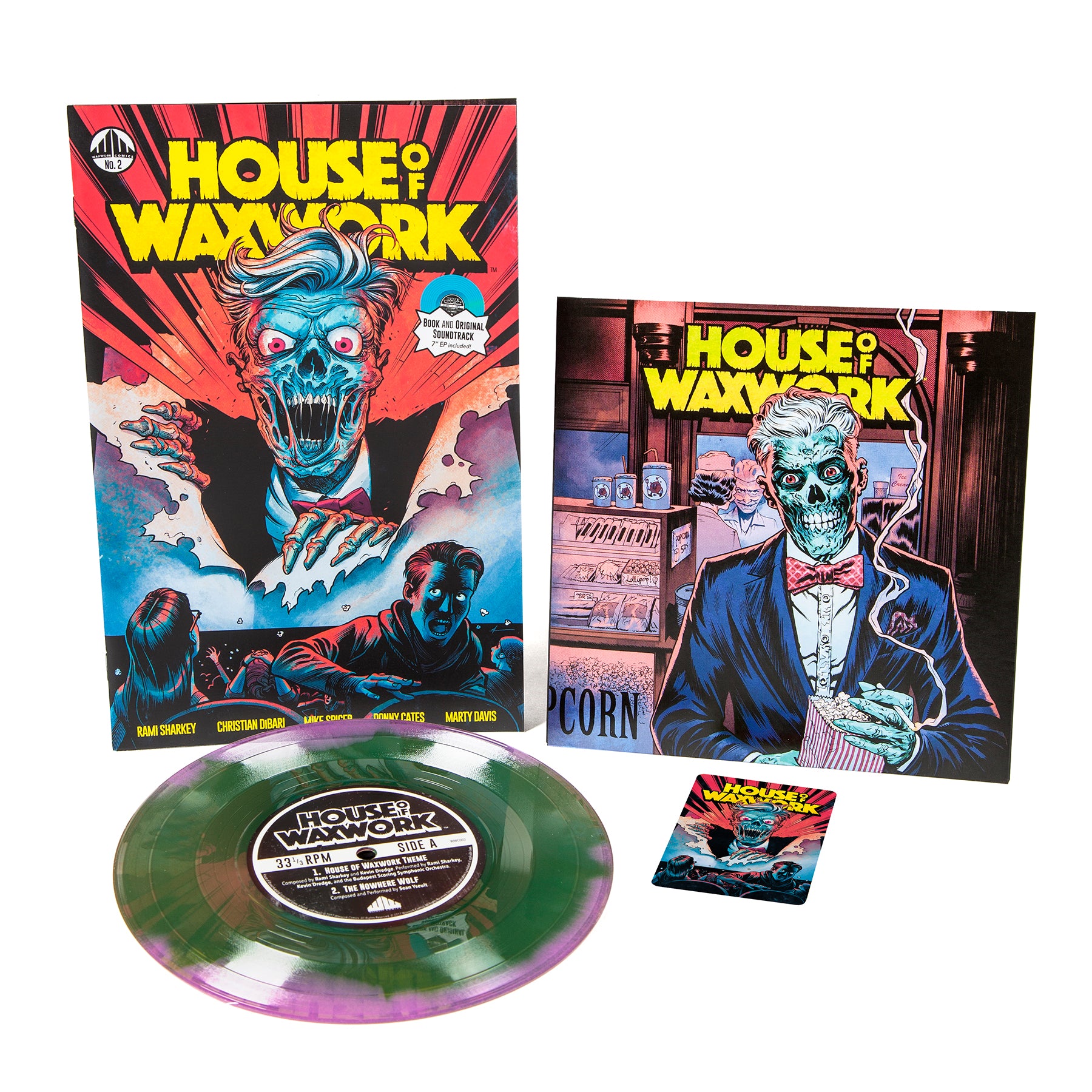 Waxwork Records House Of Waxwork Issue 2 comics + vinyle 7"