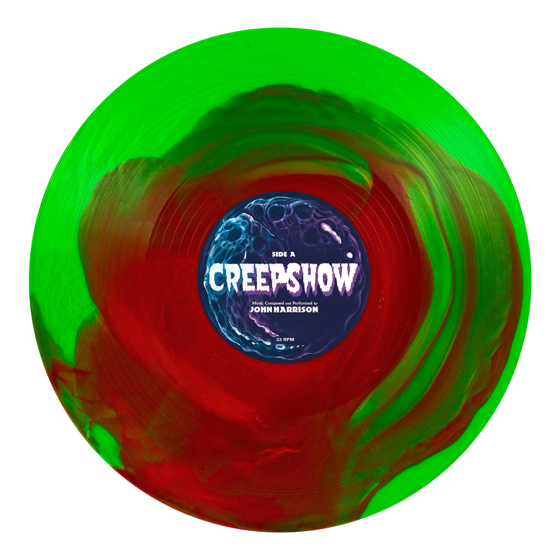 Waxwork Records Creepshow vinyle Meteor Green Blood Red