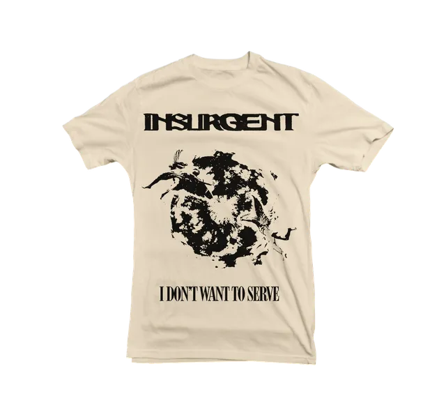 INSURGENT t-shirt naturel 100% coton Gildan