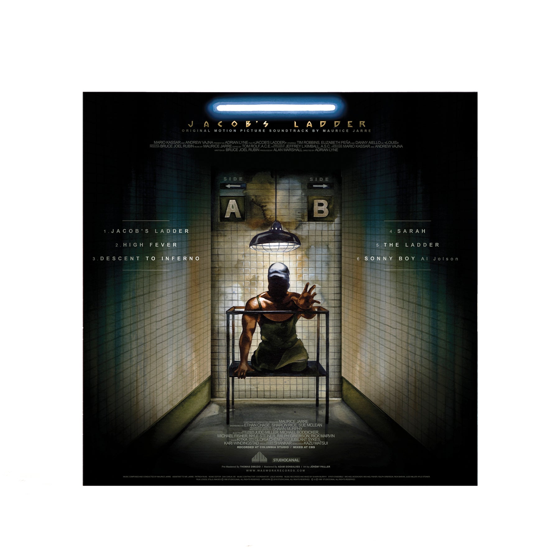Waxwork Records Jacob's Ladder vinyle argent et or