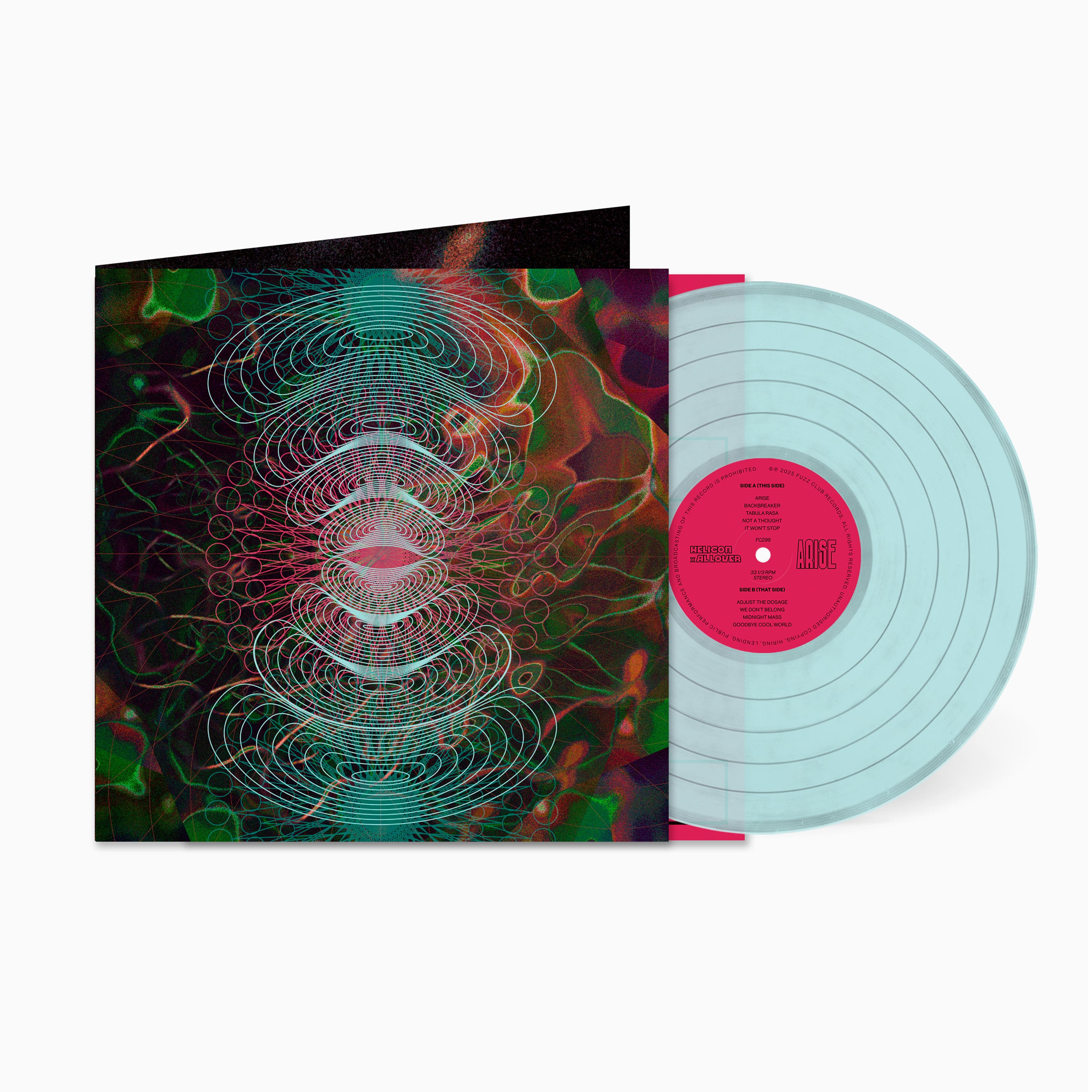 Helicon x Al Lover Arise vinyle LP clear psyché