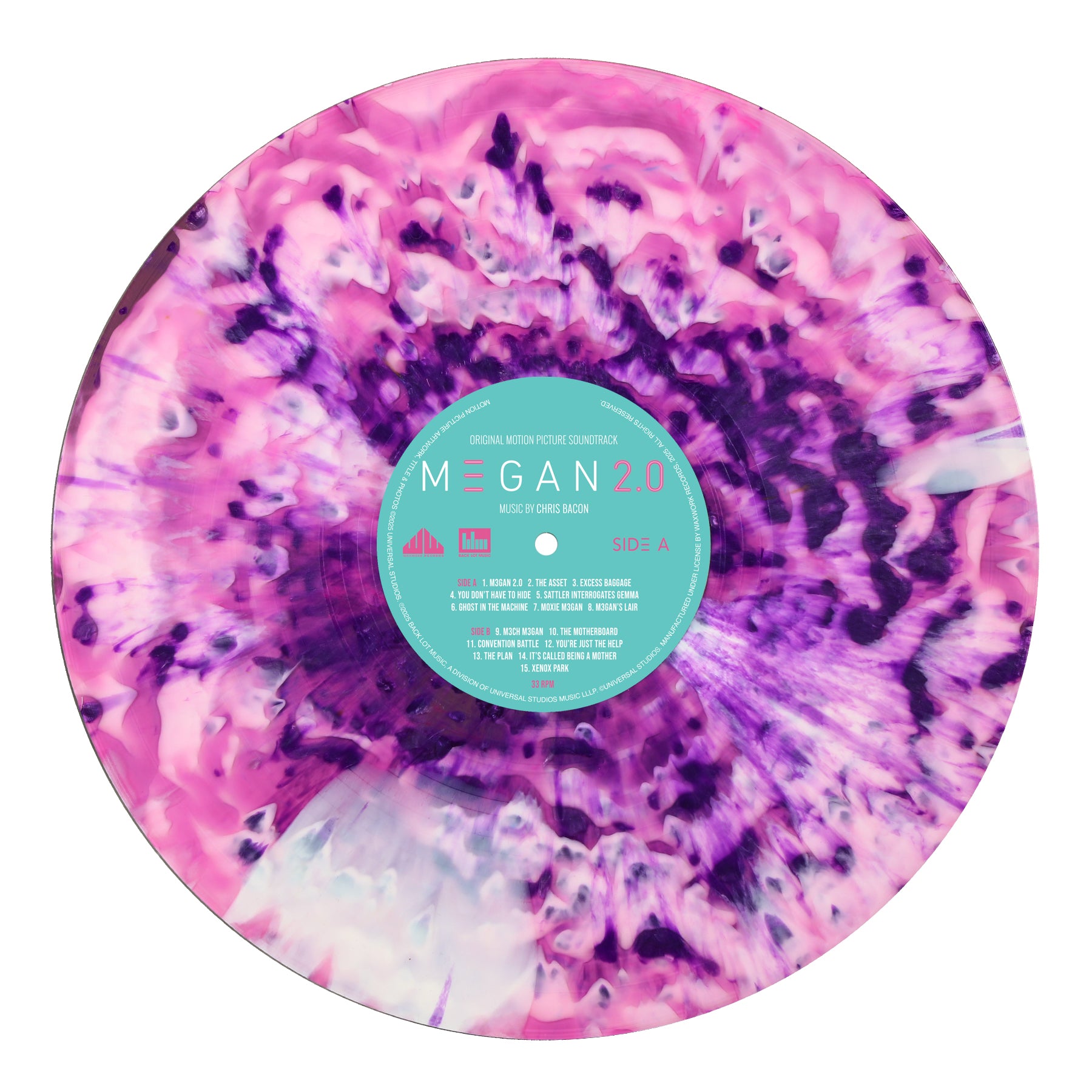 Waxwork Records M3GAN 2.0 vinyle BO Chris Bacon