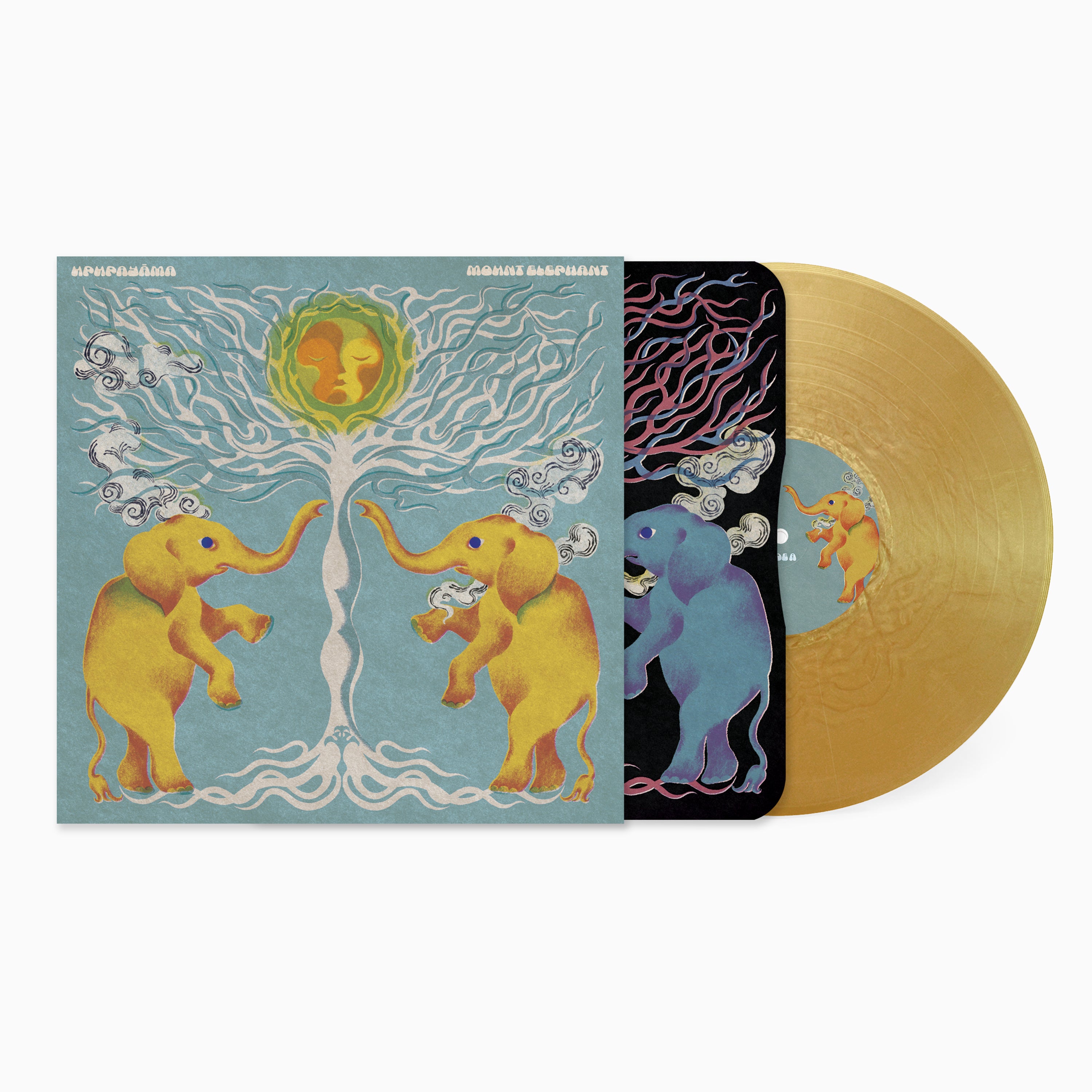 Upupayāma Mount Elephant vinyle blanc marbré psyché