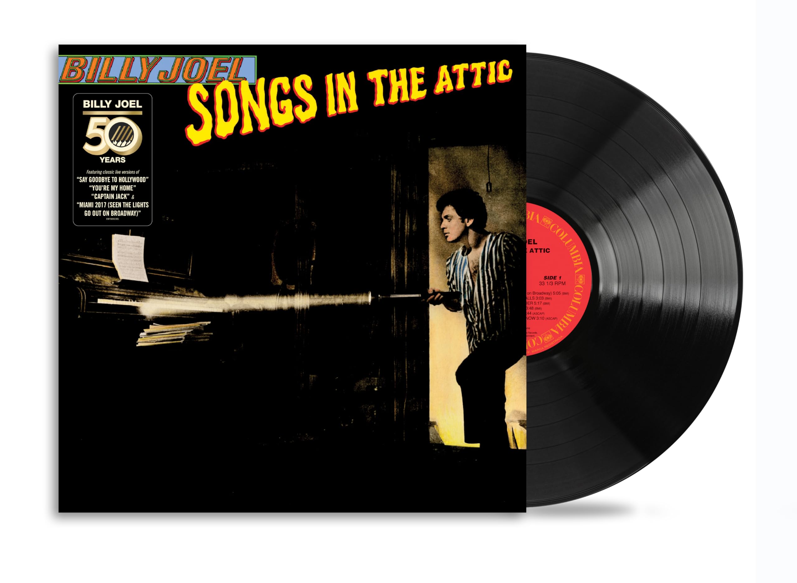Billy Joel Songs in the Attic vinyle live noir
