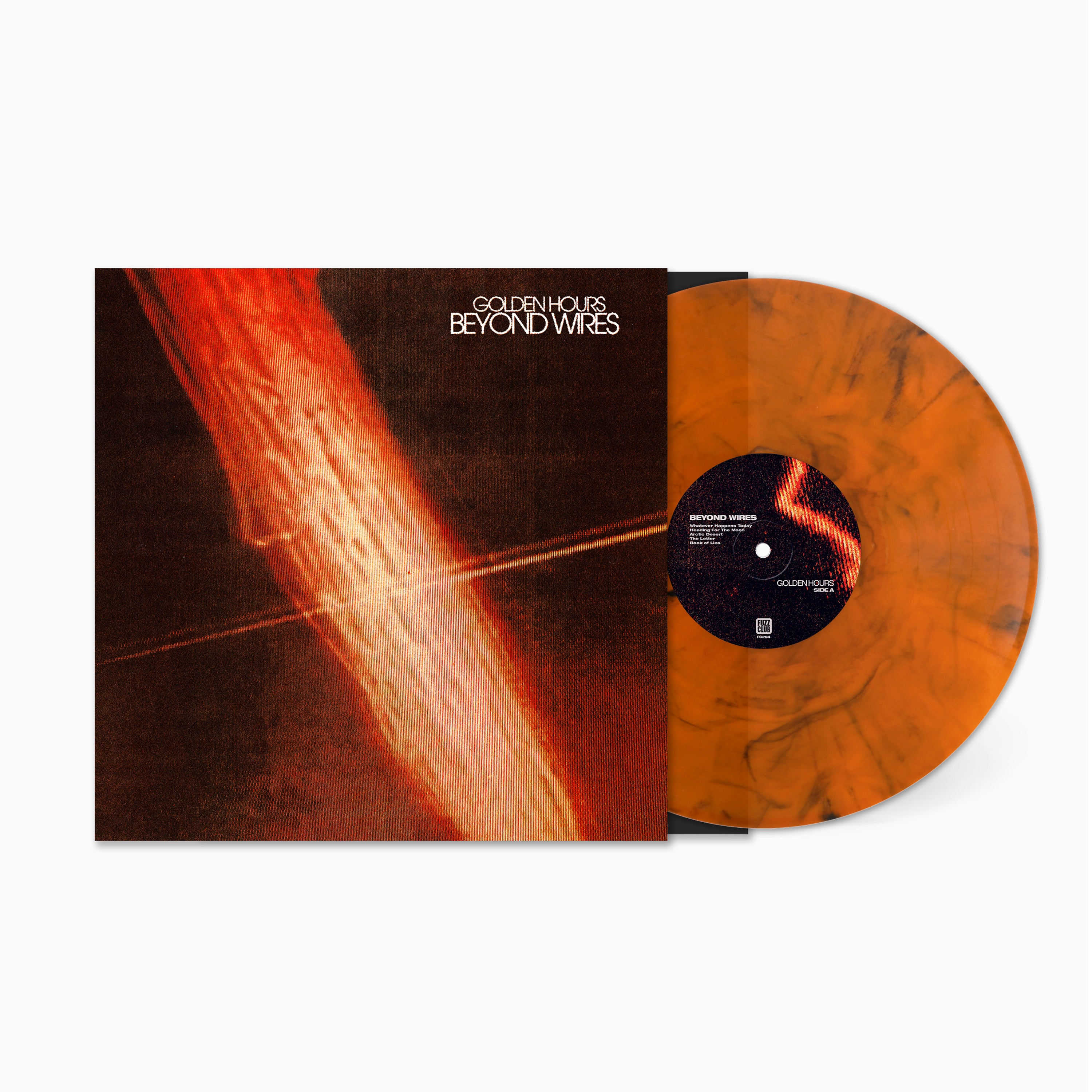 Golden Hours Beyond Wires vinyle rouge transparent post-punk