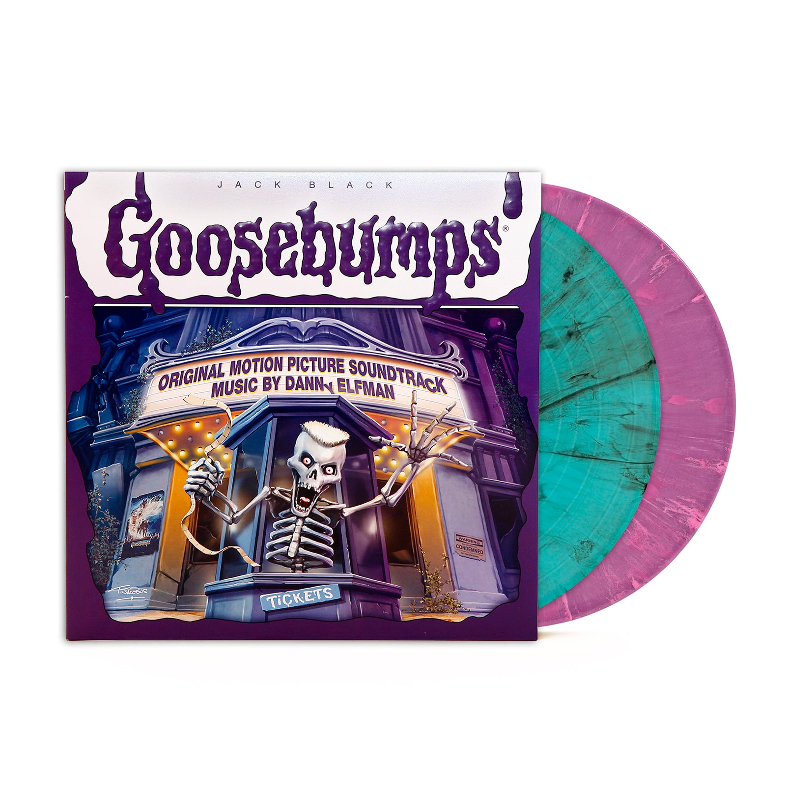 Waxwork Records Goosebumps vinyle double LP vert orange