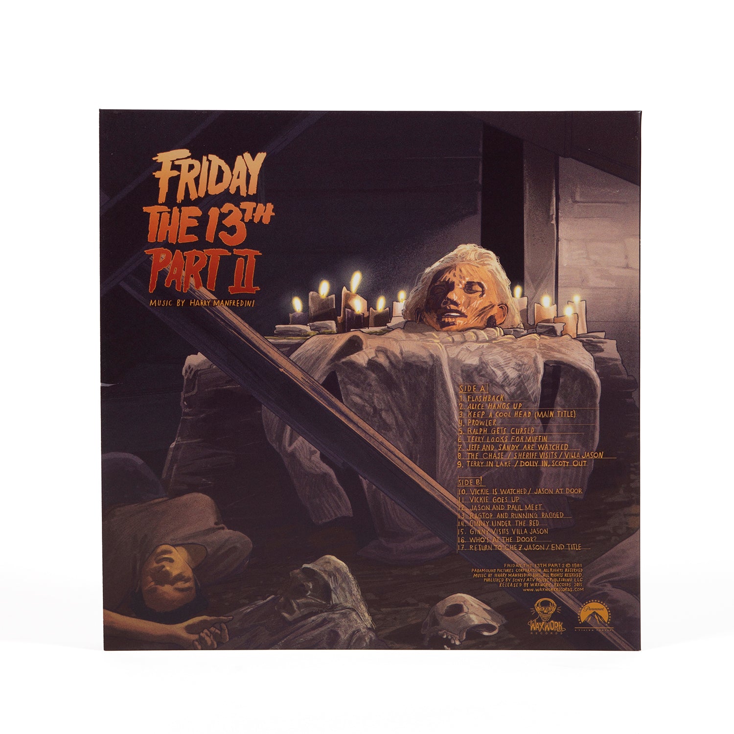 Waxwork Records Friday the 13th Part 2 vinyle violet 180g