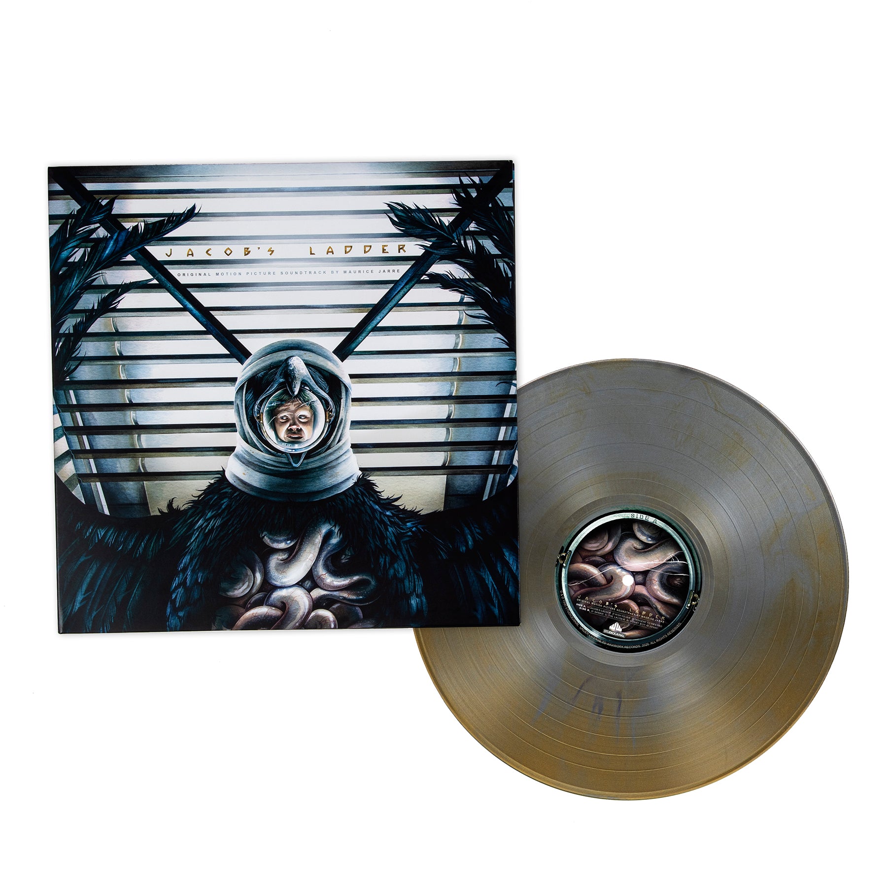 Waxwork Records Jacob's Ladder vinyle argent et or